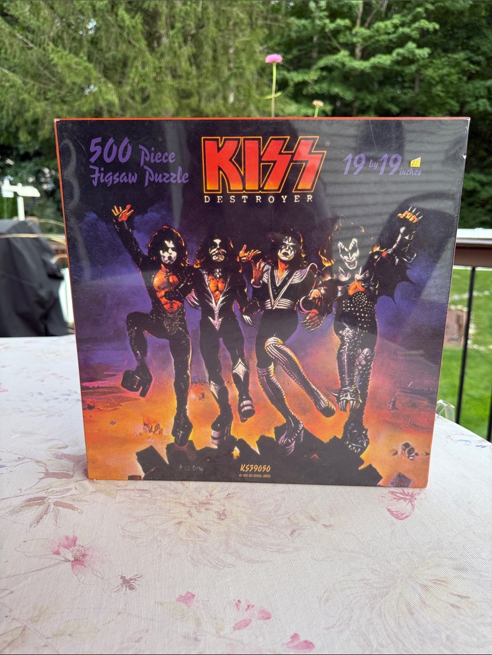 KISS Destroyer Puzzle Box - Black, Purple & Orange Artwork